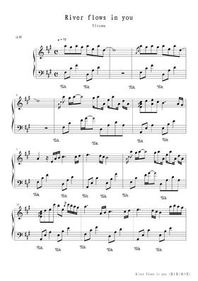 李闰珉《River flows in you》五线谱曲谱