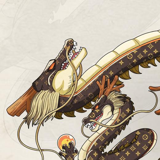 收藏系列《招财进宝-老花》 潮流艺术版画 限量500版 52.5*72.5cm 商品图2