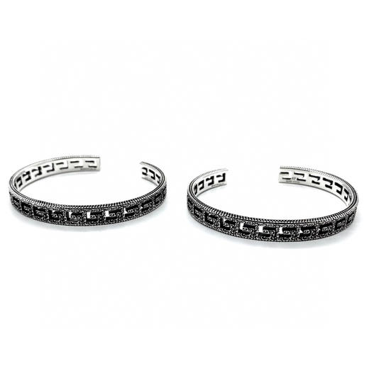 𝐆𝐮𝐜𝐜* 6mm方形G镂空手镯 商品图8