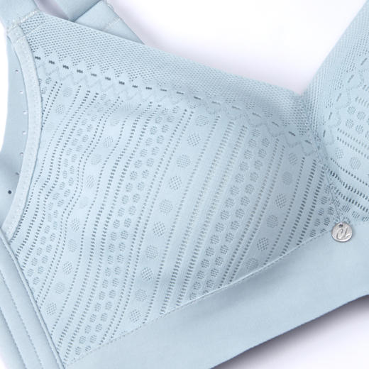 都市丽人AB杯内衣棉感锁边A:中厚B:薄3/4杯文胸三排扣树脂胶圈LB21A1 商品图2