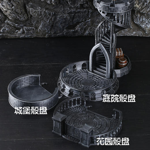 【桌游周边】3D打印 手工上色制作 DND跑团桌游骰塔（城堡款） 商品图1