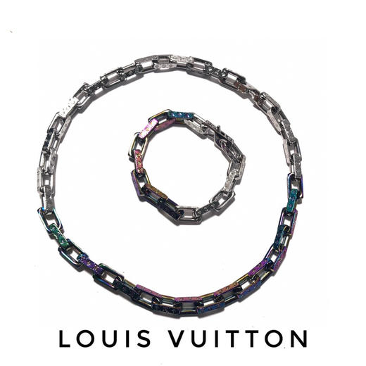 Louis Vuitton 阴阳炫彩渐变淬火竹节项链/手链 商品图8