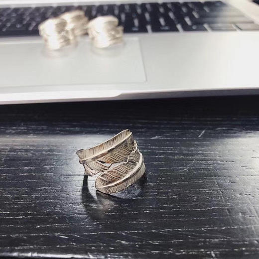 Goro’s 高桥吾郎 热卖款纯银色羽毛戒 商品图8