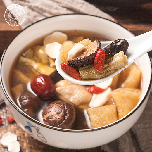 老火靓汤山药燕笋煲汤料菌菇组合汤料包干货山珍包96g 商品图4