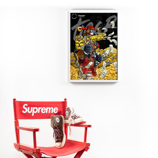 收藏系列《喷钱虎》 潮流艺术版画 限量199版 52.5*72.5cm 商品图4