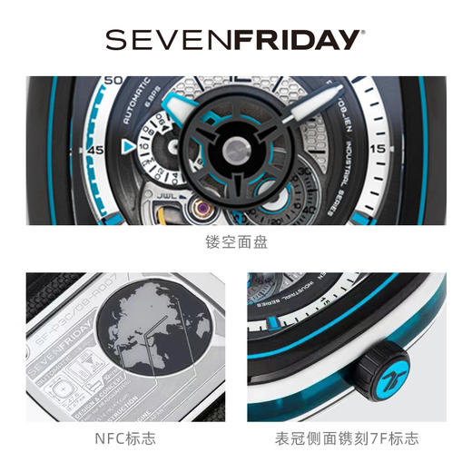 SevenFriday P系列皮带机械男表P3C-08 特别版 商品图4