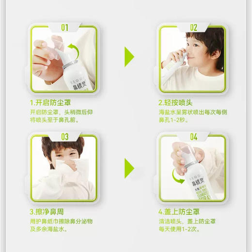 鼻精灵beggi大象鼻喷海盐水鼻腔喷雾剂 商品图2