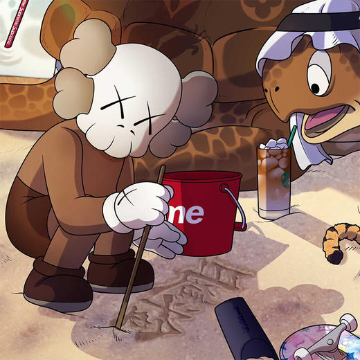 收藏系列《日进斗金3.0迪拜偷心》 潮流艺术版画 限量999版 52.5*72.5cm 商品图3