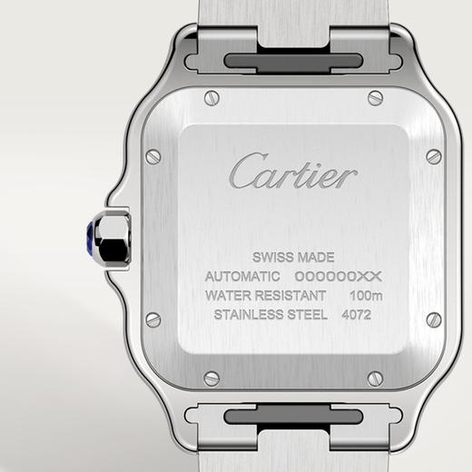 卡地亚 Cartier Santos de Cartier 腕表 大号 精钢 - 黑色ADLC碳镀层 精钢 自动上链 WSSA0037 商品图3