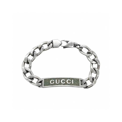 Gucci 古驰 标识珐琅绿手链 商品图8