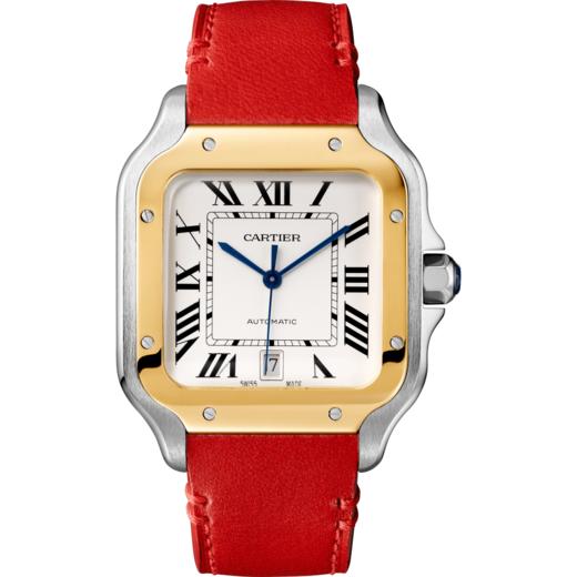 卡地亚 Cartier 山度士Santos de Cartier腕表 大号 黄K金与精钢 自动上链 W2SA0009 商品图2