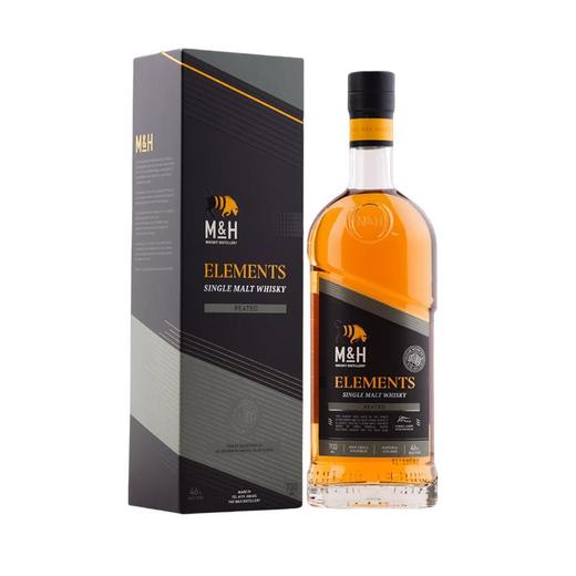 46°奶与蜜（M&H）元素系列泥煤桶单一麦芽威士忌700ml 商品图0