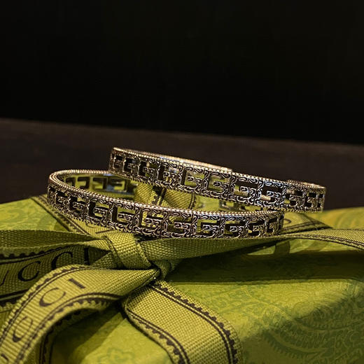 𝐆𝐮𝐜𝐜* 6mm方形G镂空手镯 商品图1