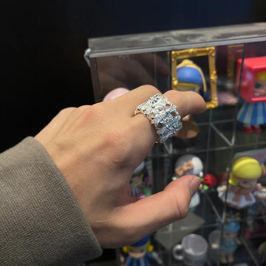 白金圆形墓葬戒 商品图8