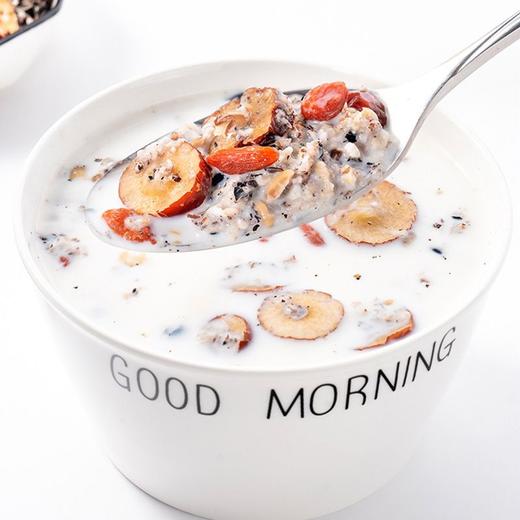 【以黑养黑！五黑谷物燕麦片】轻松搞定营养早餐，即食免煮代餐高饱腹，健康代餐食品300g/袋！黑米+黑豆+黑小麦+黑麦+黑芝麻！健康好吃 商品图7