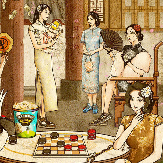 收藏系列《红楼梦-金陵十二钗》 潮流艺术版画 限量300版 52.5*72.5cm 商品图3