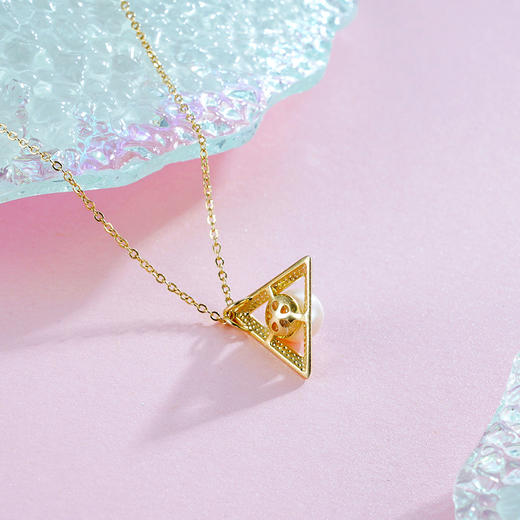 子佩集S925银珍珠套链项链【XXTL104】金镀金2211 商品图1