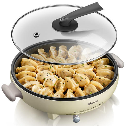 小熊（Bear） 电饼铛加深加大煎饼铛烙饼机多用途锅电煎锅单盘电烤盘不粘锅 DBC-D10L3 商品图2