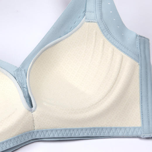 都市丽人AB杯内衣棉感锁边A:中厚B:薄3/4杯文胸三排扣树脂胶圈LB21A1 商品图3