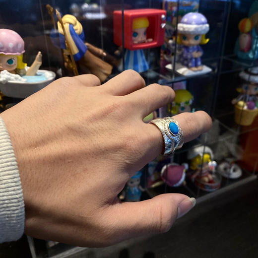 Goro’s高桥吾郎 松石羽毛戒指 商品图0