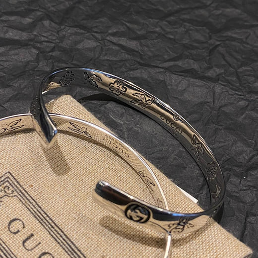 Gucci 古驰 宽版花鸟手镯 商品图2