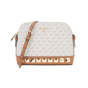 MICHAEL KORS 迈克.科尔斯 MK女包 女士SET CHARM系列老花铆钉单肩包  32H1GT9C3V