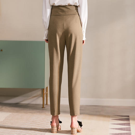 欧芮儿2020春装新款设计感不规则哈伦裤九分裤休闲裤女高腰 商品图1