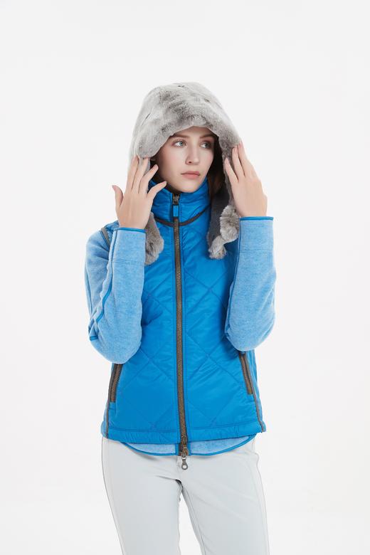 Frauenschuh - Kapuze Rexkanin - L - Darkflannel/Color - 女装 - 帽子 - 灰色 商品图3