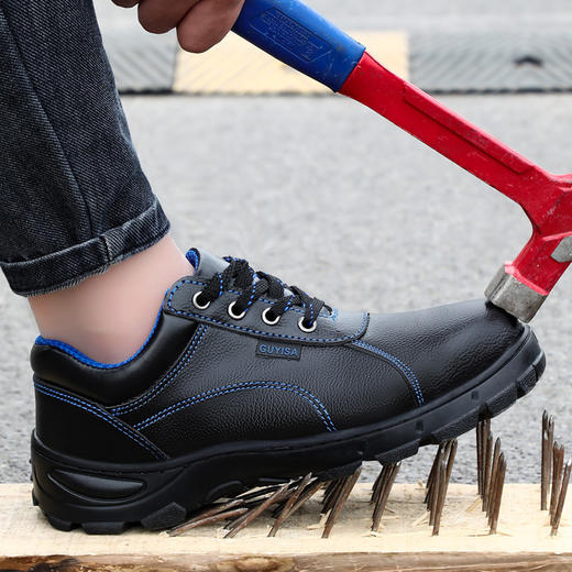 劳保鞋男士防砸防刺穿钢包头防臭耐磨防水工作鞋 商品图4