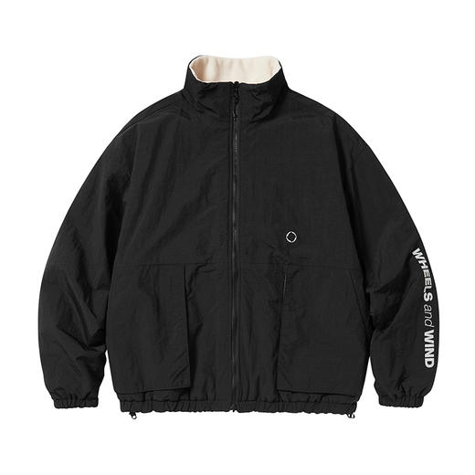 WHEELS and WIND reversable fleece jacket 双面穿抓绒棉服夹克 商品图4