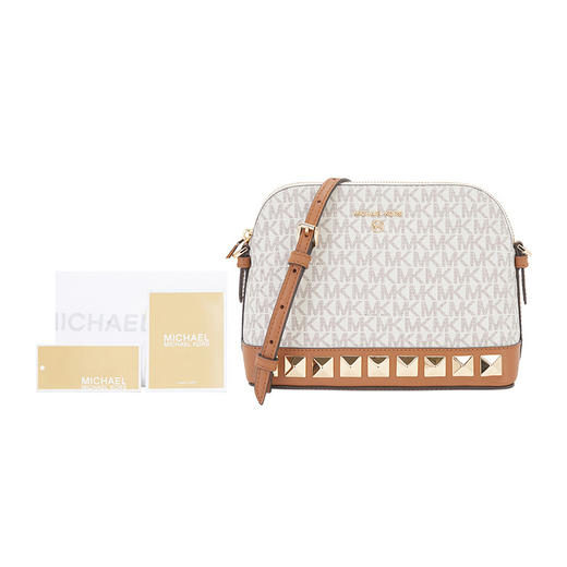 MICHAEL KORS 迈克.科尔斯 MK女包 女士SET CHARM系列老花铆钉单肩包  32H1GT9C3V 商品图4