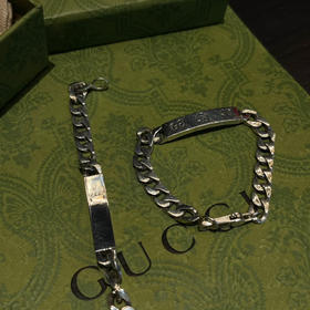 Guc*i纯银 Ghost系列小精灵  肖战同款手链