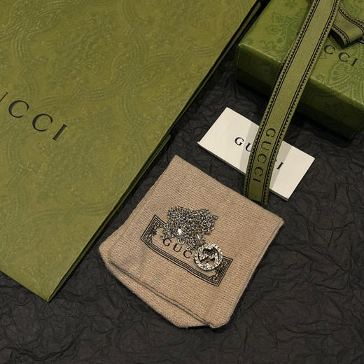 古驰小号双G雕刻项链 商品图4