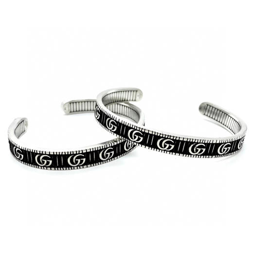 𝐆𝐮𝐜𝐜* 双G复古齿轮手镯 商品图6