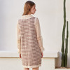 欧芮儿 春装女2020新款女装格子针织连衣裙女裙子 商品缩略图1