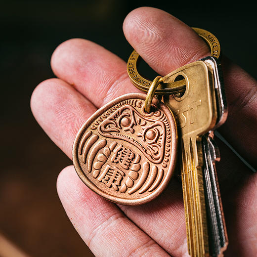 刻己-达摩挂牌 黄铜紫铜钥匙扣包配饰钥匙扣挂坠【官方授权 】【48小时发货】 商品图4