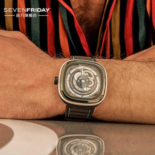 SevenFriday P系列皮带机械男表P3C-08 特别版 商品图2