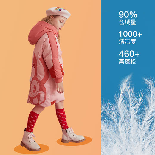 【MQD】【极寒系列】童装女童长款羽绒服冬新款儿童加厚保暖外套 商品图2