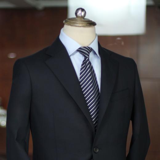 男士70%羊毛混纺平驳领单排两粒扣西服西装套装 商品图8