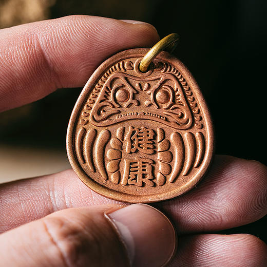 刻己-达摩挂牌 黄铜紫铜钥匙扣包配饰钥匙扣挂坠【官方授权 】【48小时发货】 商品图3