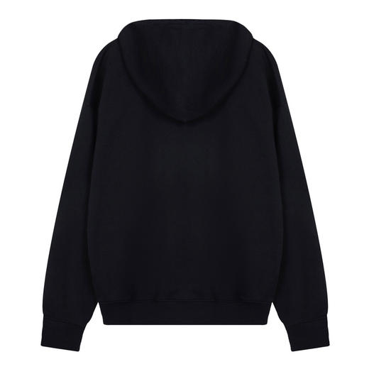 VERSACE JEANS COUTURE 范思哲 男士V EMBLEM系列徽标印花连帽卫衣 黑色73GAIG07 商品图1