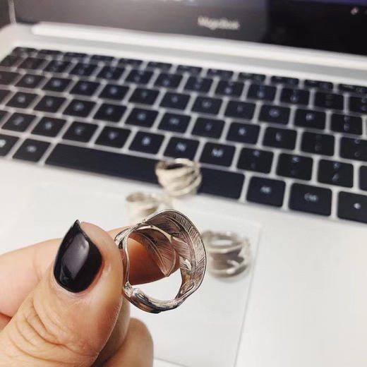 Goro’s 高桥吾郎 热卖款纯银色羽毛戒 商品图6