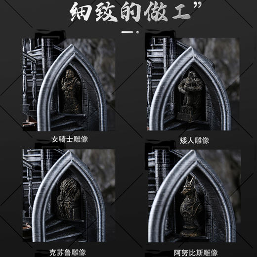 【桌游周边】3D打印 手工上色制作 DND跑团桌游骰塔（城堡款） 商品图2