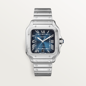 卡地亚 Cartier Santos de Cartier 腕表 大号 精钢 自动上链 WSSA0030