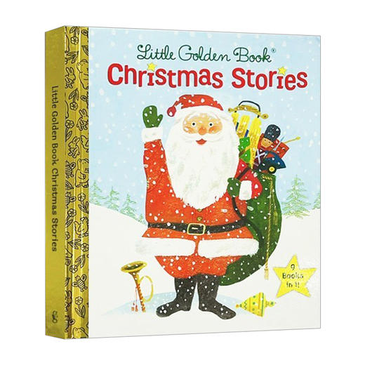 英文原版 Little Golden Book Christmas Stories 9个圣诞故事合辑 精装小金书 英文版 进口英语原版书籍 商品图0