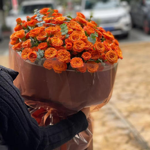 《芭比》橙色芭比泡泡秋色花束 商品图0