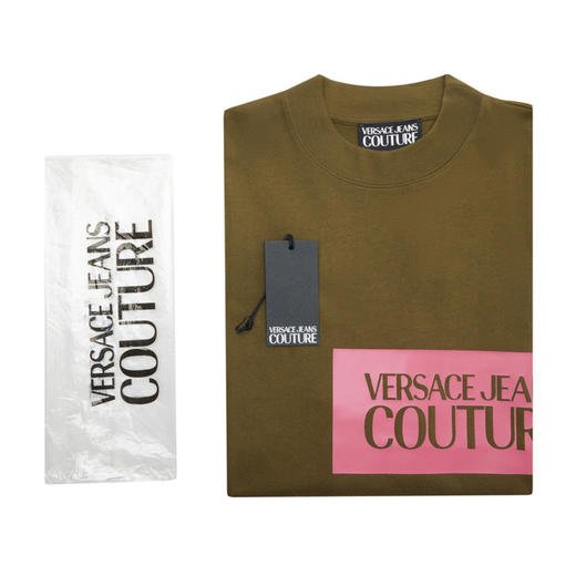 VERSACE JEANS COUTURE  范思哲 2023春夏新品 男士LOGO印花宽松版半袖T恤 商品图2