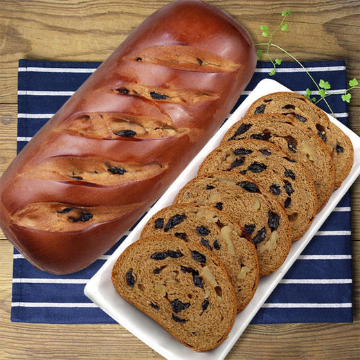 「颗颗饱满果粒」优诗美意俄罗斯风味黑麦切片列巴 600g/箱 营养健康 代餐面包 商品图3