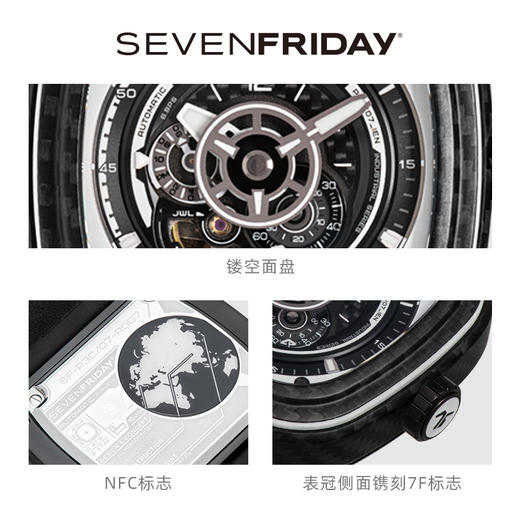 SevenFriday P系列皮带机械男表P3C-07 特别版 商品图3