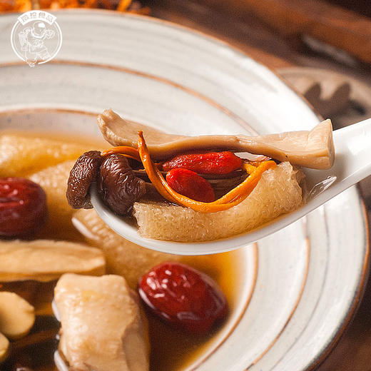 老火靓汤茶菇虫草煲汤料菌菇干货煲汤食材7种组合山珍62g 商品图4